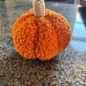 Cozy Orange Plush Pumpkin Decor
